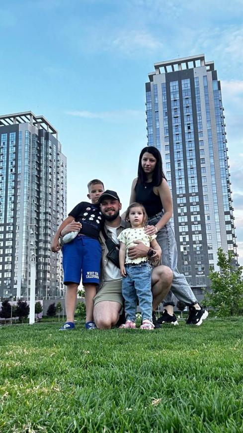 Андрій Приймаченко із сім'єю